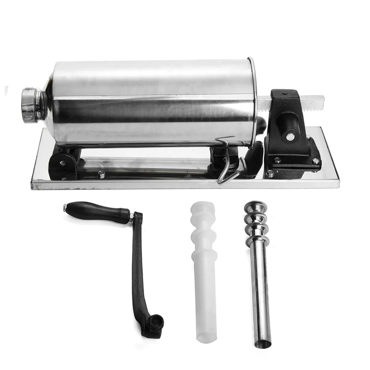 

6KG / 5LBS Hand Operated Sausage Meat Stuffer With Suction Base Homemade Sausage Filler Aluminum Manual Salami Sausage Maker