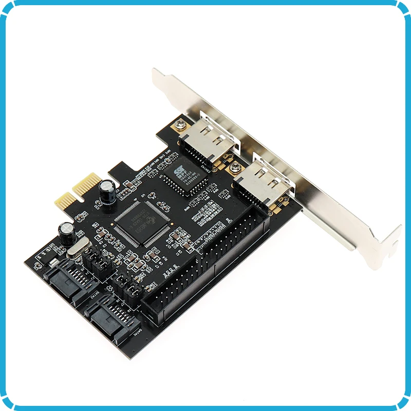 Комбинированная карта SATA 2 0 + IDE eSATA PCI e express raid контроллер 1 порт порта адаптер