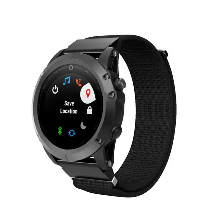 22 мм нейлон часы ремешок крюк и петля ремешок для Garmin Fenix5 Plus Forerunner935 JR предложения