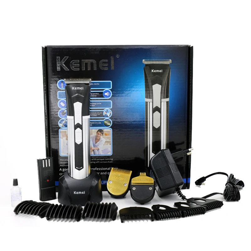 kemei professional clipper rechargeable hair trimmer electric razor