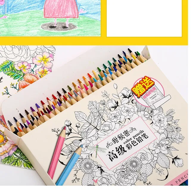 

Montbao 48/72 colors Oil Colored Pencil hand-painted painting color pen School & Office Student Stationery Supplies