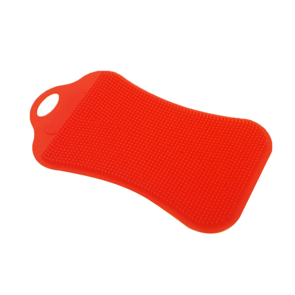 Keukenhulpjes antibacteriano silicona limpieza cepillo Pad Dish Fruit Scrubber cocina Clean herramienta Pincel de limpieza hogar