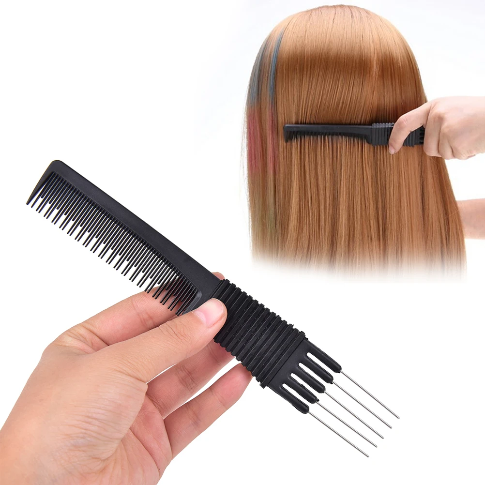 Double Ends 2 in 1 Hair Color Combs Plastic Metal Hair Dye Coloring
