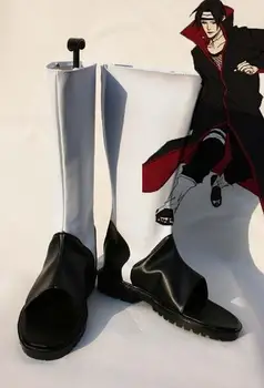 

Custom Made Japanese Anime White Naruto Itachi Cosplay Shoes Boots For Christmas Halloween Party Birthday