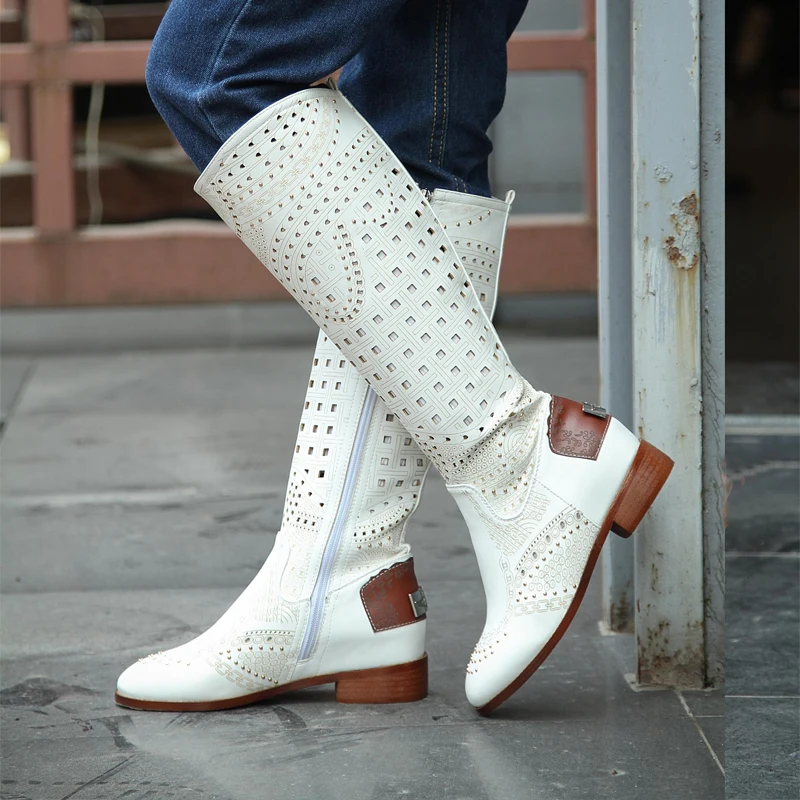 

Sexy Boots for Women Punk Style Round toe Flat Heels Motorcycle Boots Shallow Flat Heels Chelsea Boots Spring Summer Shoes Woman