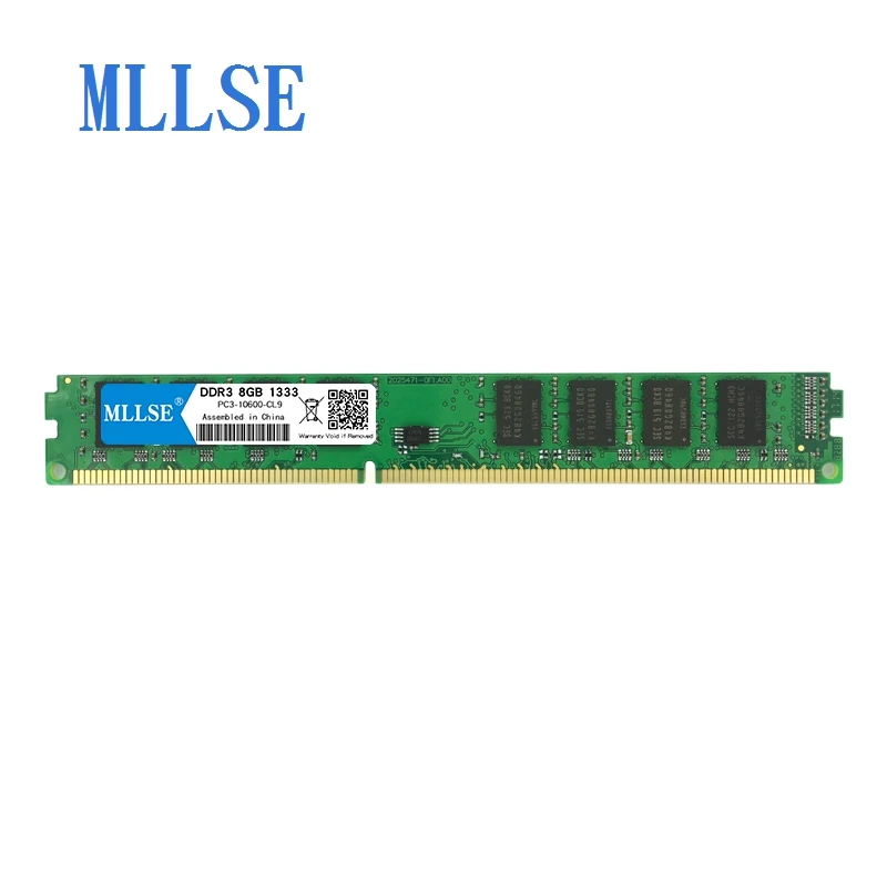 Mllse ПК DIMM ram DDR3 8 Гб 1333 МГц 1,5 в память для настольных PC3-10600S 240pin не ECC компьютер PC ram memoria