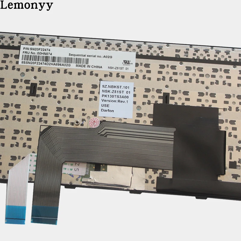 Для IBM lenovo Thinkpad E550 E550C E555 E560 E565 Клавиатура Teclado американский английский 00HN000 00HN074 00HN037 без подсветки