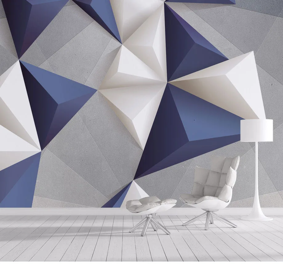 

Stereo 3D Geometry Abstract Wallpaper Mural 3d Wall Photo Mural for Background 3d Abstract Wall paper 3d Wall Mural