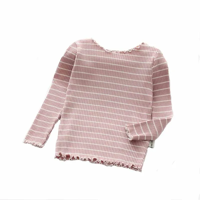 Spring&Autumn Children's Clothing Girls Cotton Shirt Bottoming Shirt Children's Cotton Long-Sleeved Striped Shirt Baby Shirt Spring&Autumn Children's Clothing Girls Cotton Shirt Bottoming Shirt Children's Cotton Long-Sleeved Striped Shirt Baby Shirt