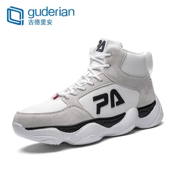 

GUDERIAN New High Top Fashion Casual Shoes For Men Comfortable Spring/Autumn Male Sneakers Breathable Kanye West Shoes Chaussure