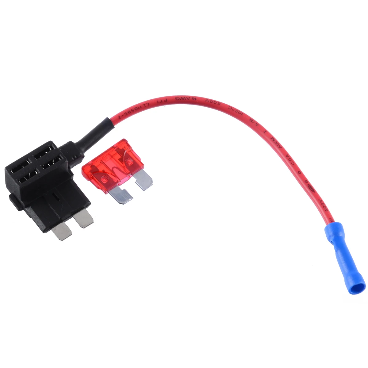 1pcs 12V Fuse Holder Add-a-circuit TAP Adapter 10AMP Standard Blade Auto Fuse with Holder