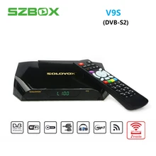 SOLOVOX V9S Support HDMI and AV Satellite Receiver Home Cinema Smart TV Box Build in WIFI Support 6Lines 7Lines CCCAMD LIVE V9S