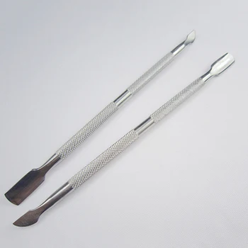 

Stainless Steel Cuticle Nail Pusher Remover Double Ended Pedicure Manicure Tool
