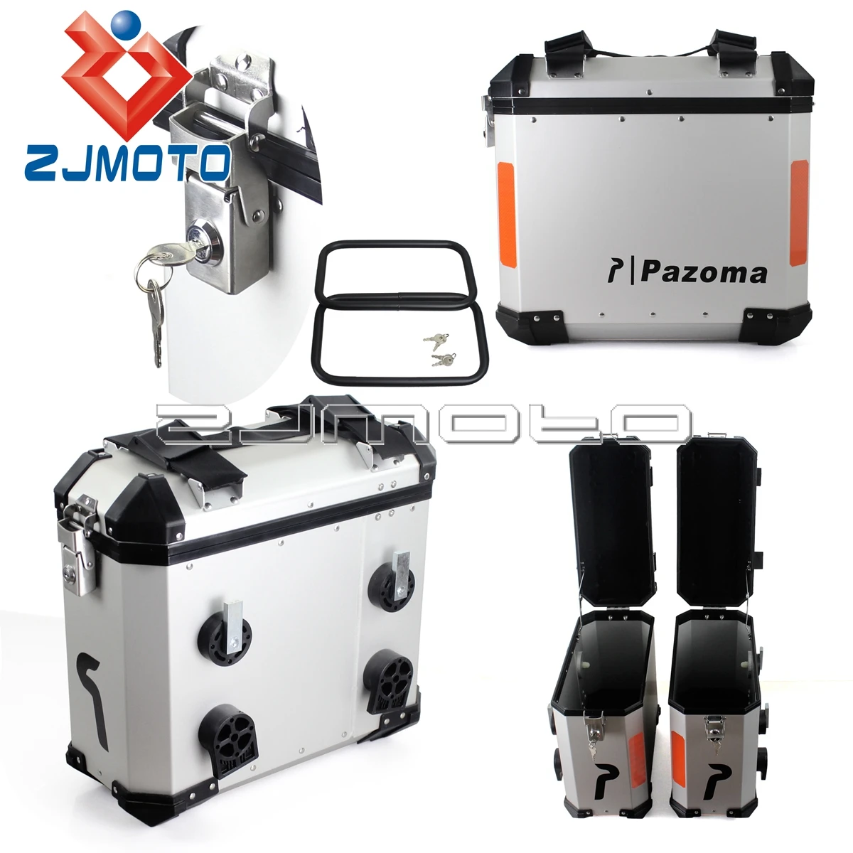 Caja lateral de aluminio para equipaje de motocicleta, alforja trasera de  36L, maletero para BMW, Ducati, Suzuki, Yamaha, Kawasaki, Suzuki|motorbike  luggage|motorbike side bagsmotorbike saddlebags - AliExpress