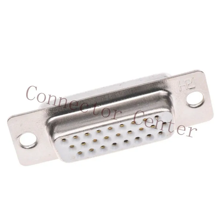 

High Quality D-SUB DB Connector 26PIN 3-ROWS Female solid Pin Full Gold flash