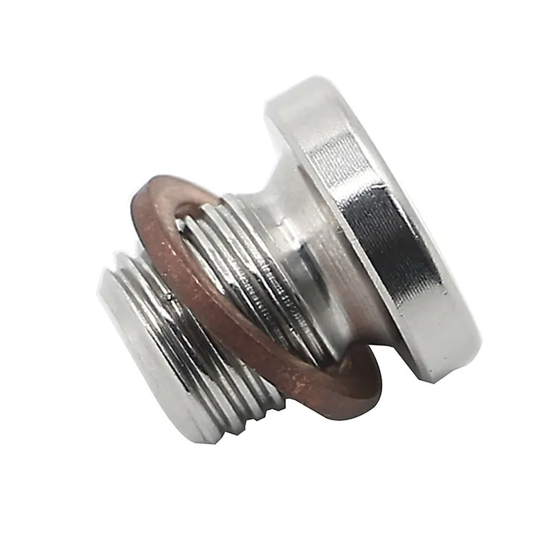 M12 x 1.25mm Oxygen o2 Lambda Sensor blanking Exhaust Plug Stainless Steel Cap Bang motorcycles and cars TK-CGQ144 exhaust assembly
