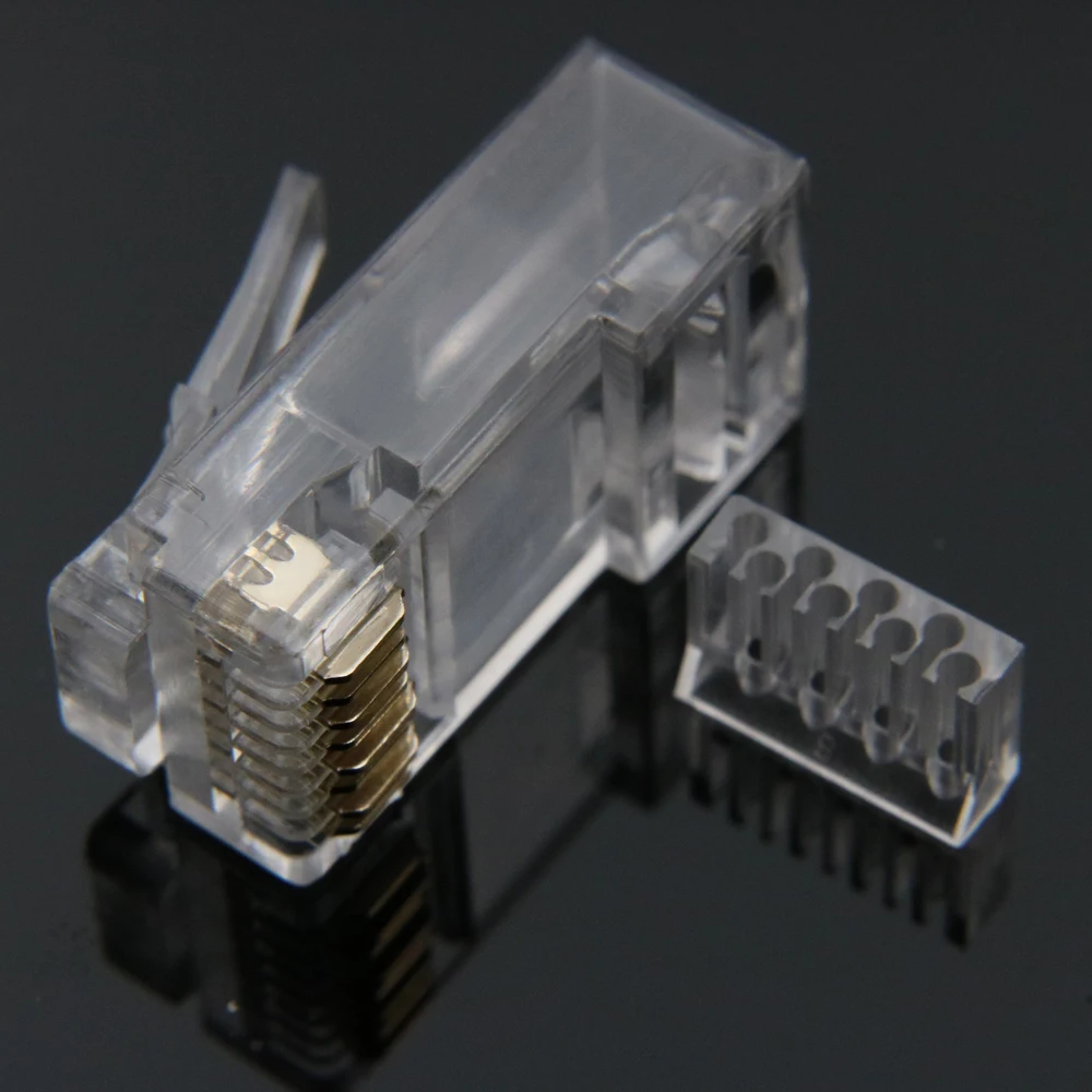 xintylink ethernet cable connector rj45 plug cat6 network rj 45 8p8c modular cat 6 terminals utp unshielded gold plated 50pcs 