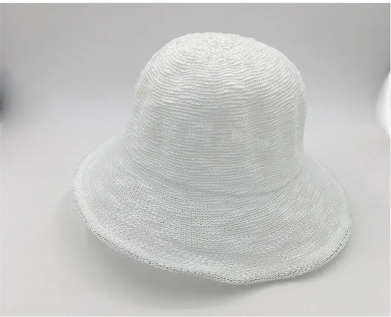 bucket hat women bucket hat black white polyester Bucket Hats (18)