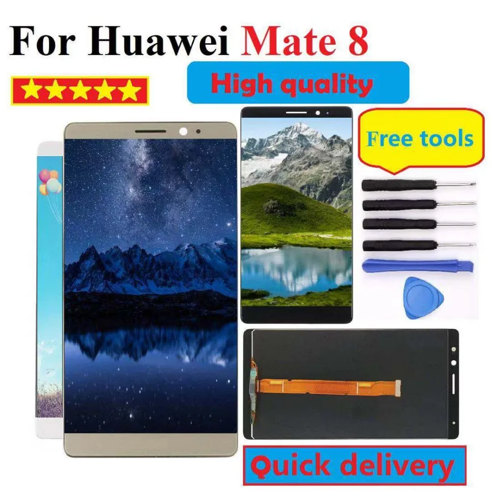 Для huawei mate 8 сенсорный экран дигитайзер сенсор в сборе 6 0 дюймов 1920*1080 рамка с