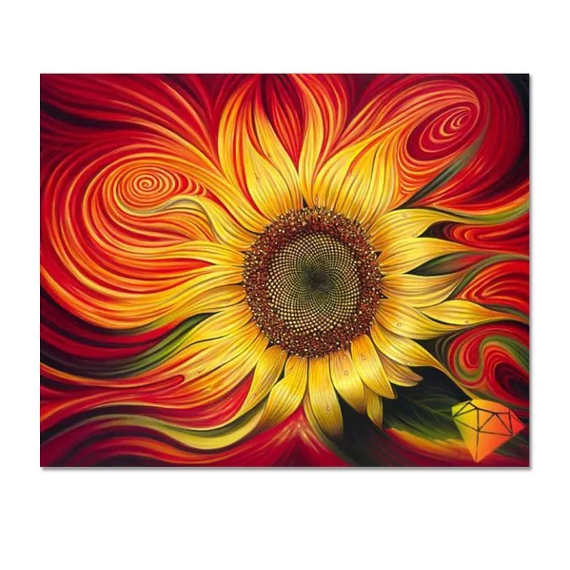 Diamond embroidery sunflowers picture of rhinestones beadwork kits