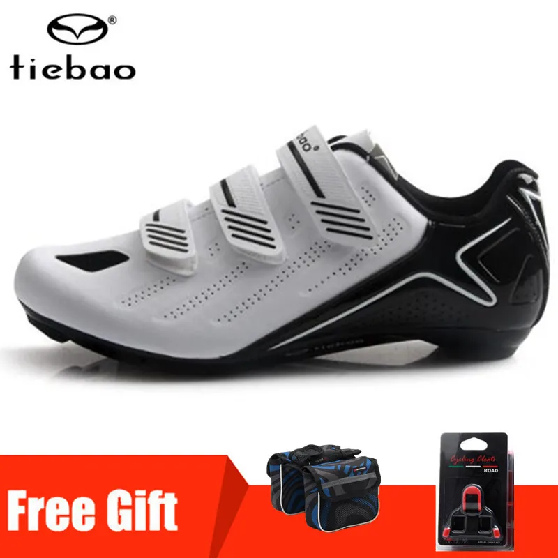 Tiebao/Обувь для велоспорта; Мужская обувь для езды на велосипеде; набор педалей; спортивная дышащая обувь для езды на велосипеде; обувь для велоспорта - Цвет: add gift