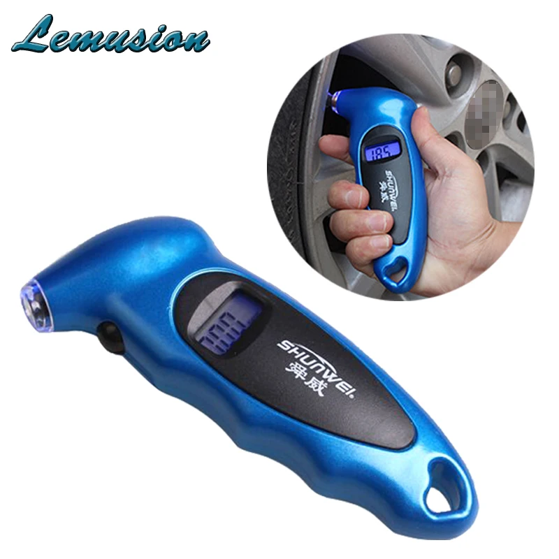 

Car-styling 1X Car Digital tire pressure gauge Accesories High-precision display For Renault megane Mitsubishi lancer Mazda cx-5
