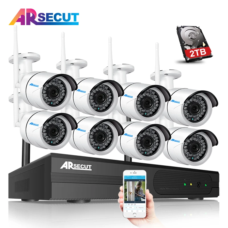 

Plug And Play 8CH Wireless NVR CCTV System P2P 960P HD Outdoor IR Night Vision WIFI IP Camera Video Surveillance Security System