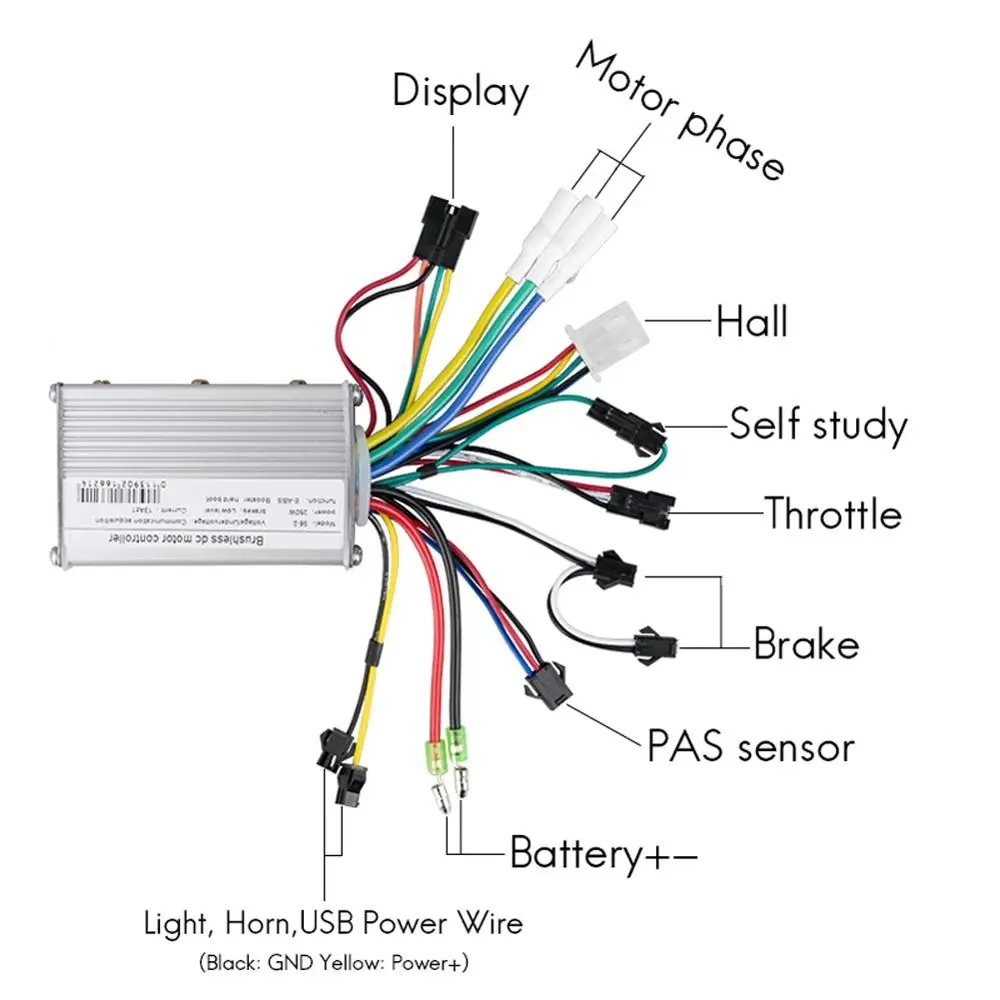 KUNRAY EBike Controller 48V LCD E Bike Display Speed Controller For Brushless Motors 24V 36V 350W Bicycle Conversion Kits ODO TM