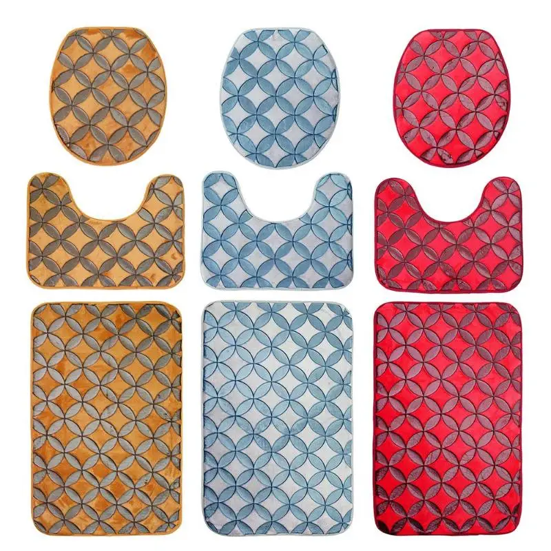 Buy 3pcs/set home decoration Bathroom Toilet seat