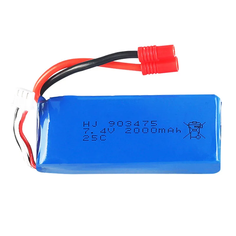 

7.4V 2000mAh Li-po battery SYMA X8C X8W X8G X8HW Drone Large-scale real-time Aircraft Heliway 908 Helicopter lithium battery