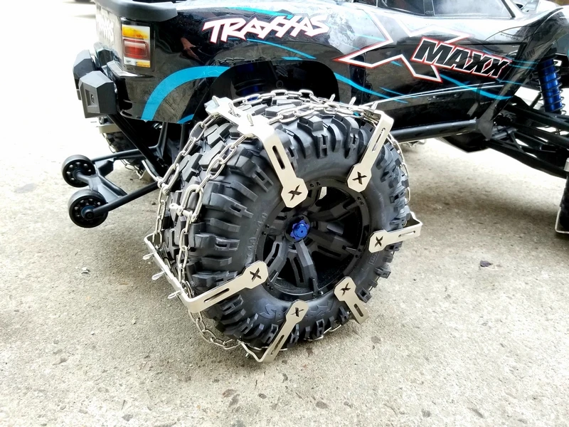 Противоскользящая цепь для снега Traxxas x maxx 1/5 шина радиоуправляемого