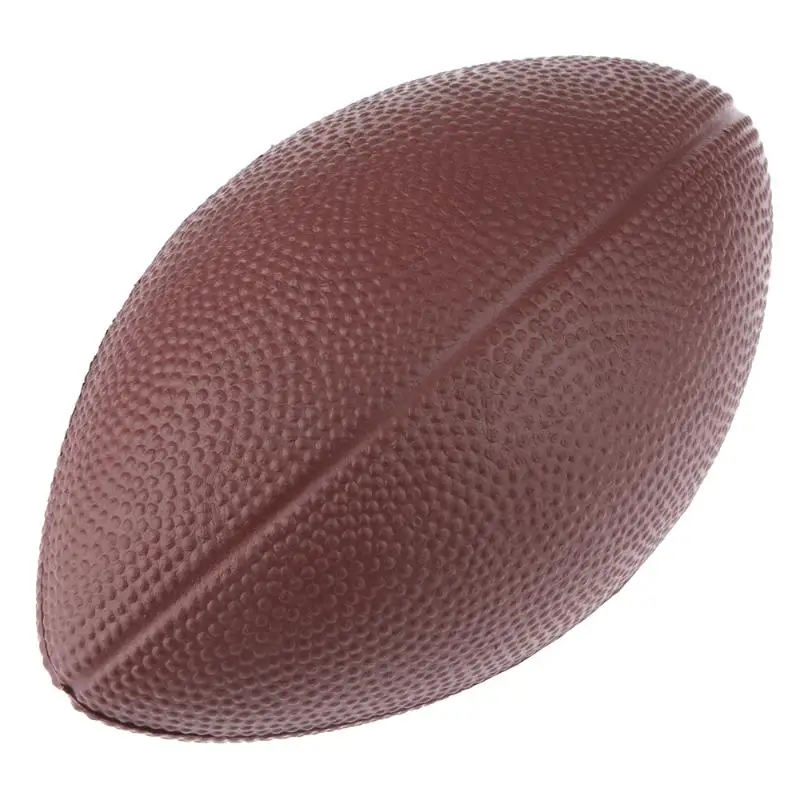 Mini suave estándar PU espuma fútbol americano pelota de Rugby Squeeze niños adultos cumpleaños navidad regalo fútbol (Color aleatorio
