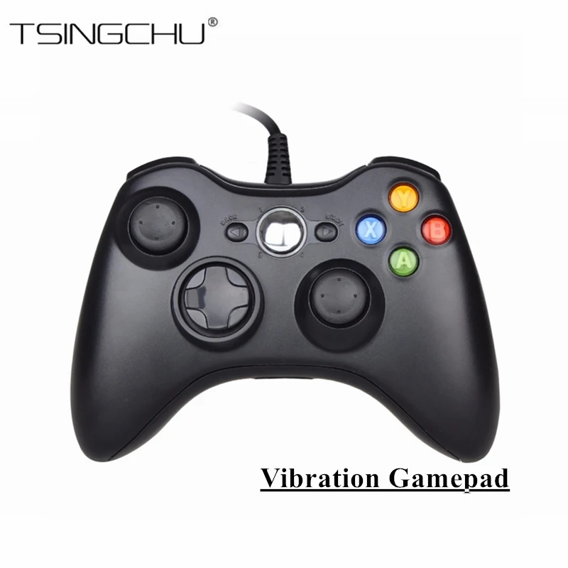 

TSINGO USB Cable Wired Gamepad Gaming Controller For Microsoft PC Built-in Double Vibration Game Joystick For PC Windows 7 8 10