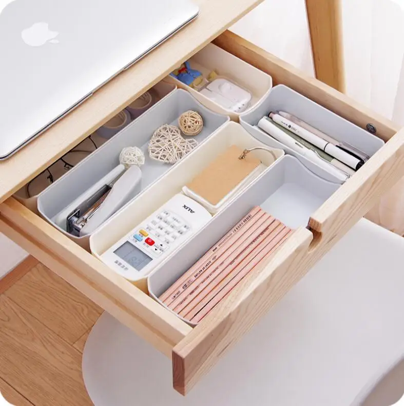 

Plastic Desktop Drawer Storage Box Stackable Cabinet Organizer Box