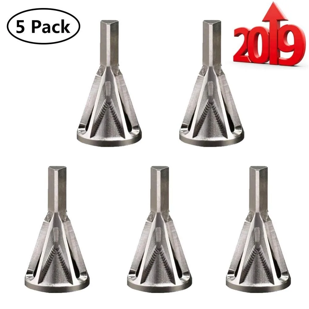 

Stainless Steel Remove Burr Tools for Drill Bit, Fits Size 8-32 Bolts (164) up to 3/4-10 (.750) - (4mm -19mm)