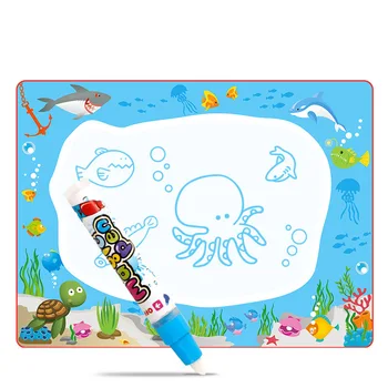 

64*48cm Water Drawing Mat With Magic Pen Drawing Board Play Mat Educational Toys Child's Mat Children Doodle Drawing Toys