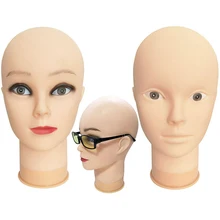 54cm Mannequin Head For Making Wig Or Display Hats/glasses Model Dolls Head Bald Female Ruber Training Head 54cm Mannequin Head For Making Wig Or Display Hats/glasses Model Dolls Head Bald Female Ruber Training Head