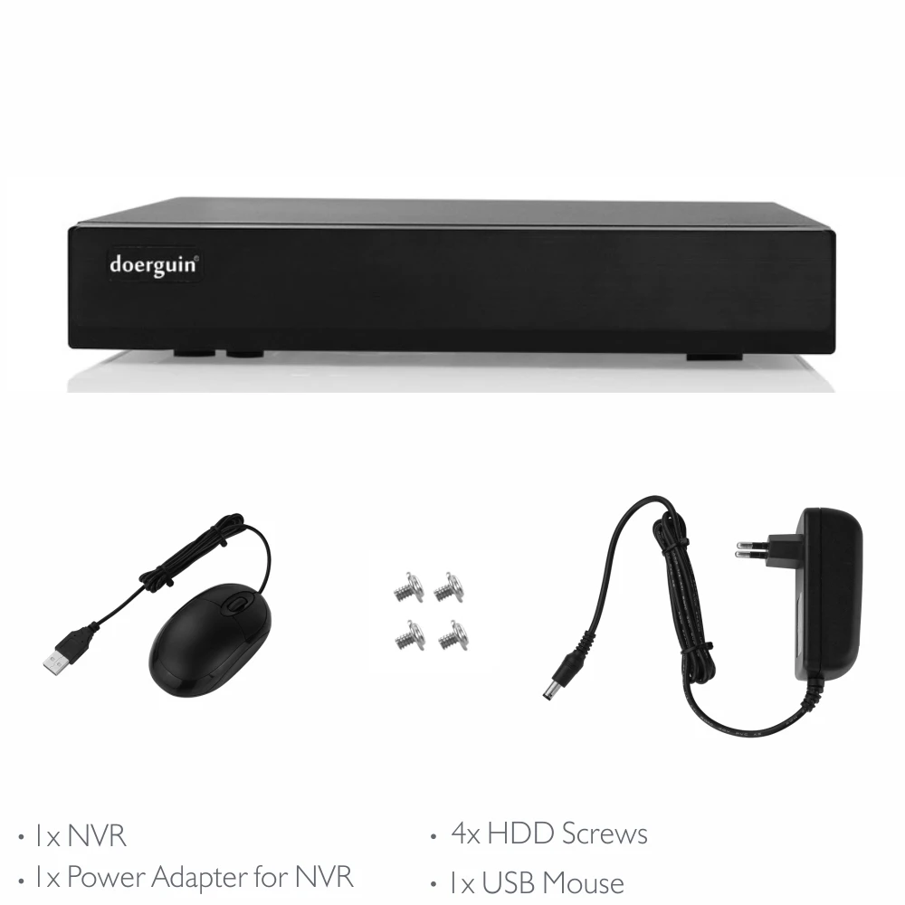 Doerguin 8CH 16CH 5MP Onvif видео рекордер Поддержка H.264 H.265 ip камеры совместимы с HDD 10 ТБ