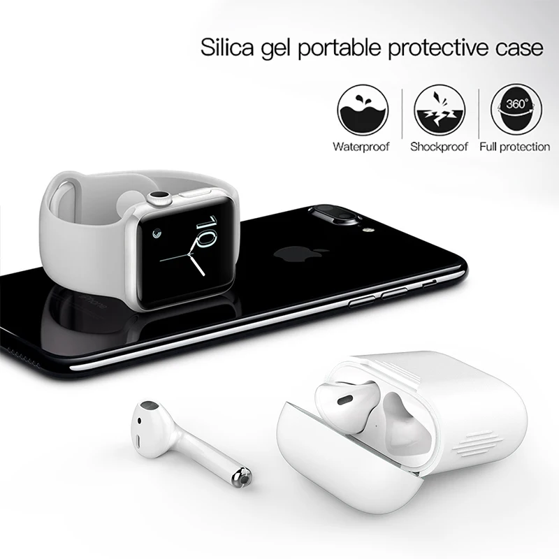 Светящийся в темноте протектор для Apple Airpods Чехол air pods i9 i9s i10 Pro i11 i13 i19 TWS Защитная крышка против потери веревки