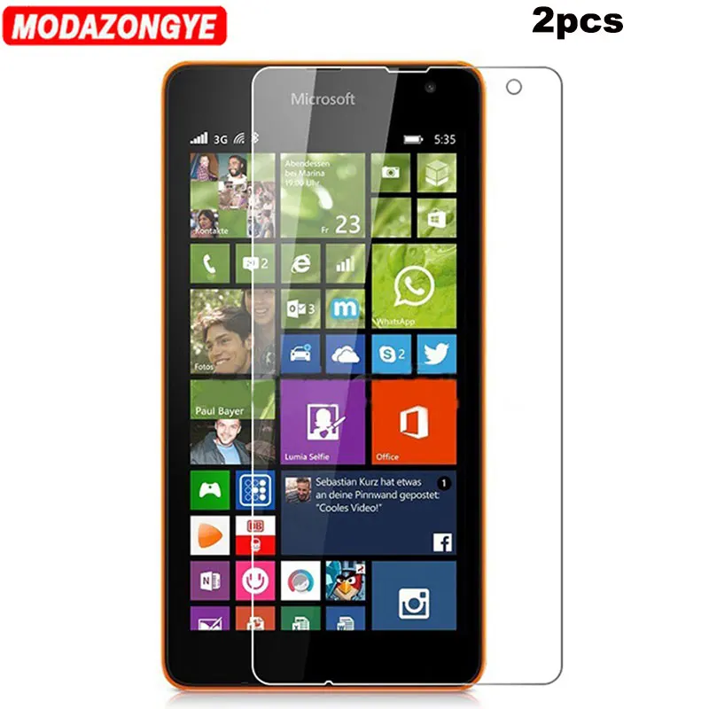 

2pcs Tempered Glass Nokia Lumia 535 Screen Protector Microsoft Lumia 535 Dual Sim Tempered Glass Lumia 535 Protective Film