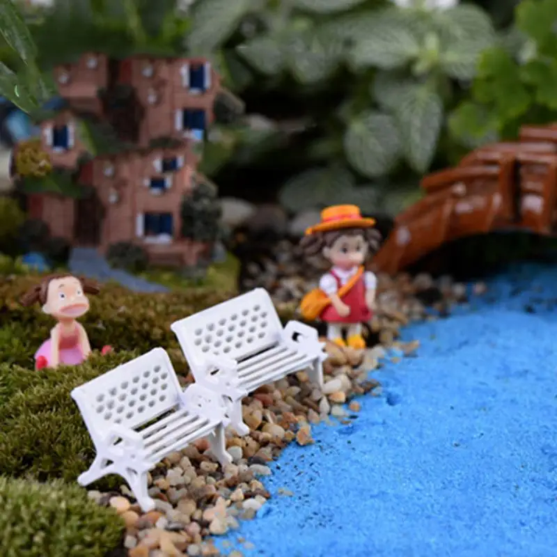 3 Size White Micro World Bonsai Garden Small Ornament Landscape Decoration The Park Sits Chair Seat Doll 3 Size White Micro World Bonsai Garden Small Ornament Landscape Decoration The Park Sits Chair Seat Doll