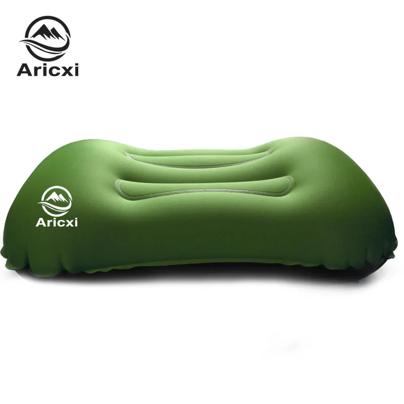 Aricxi наружная походная Подушка Aeros для путешествий надувная подушка мягкая шея защитный подголовник надувная подушка - Цвет: Зеленый