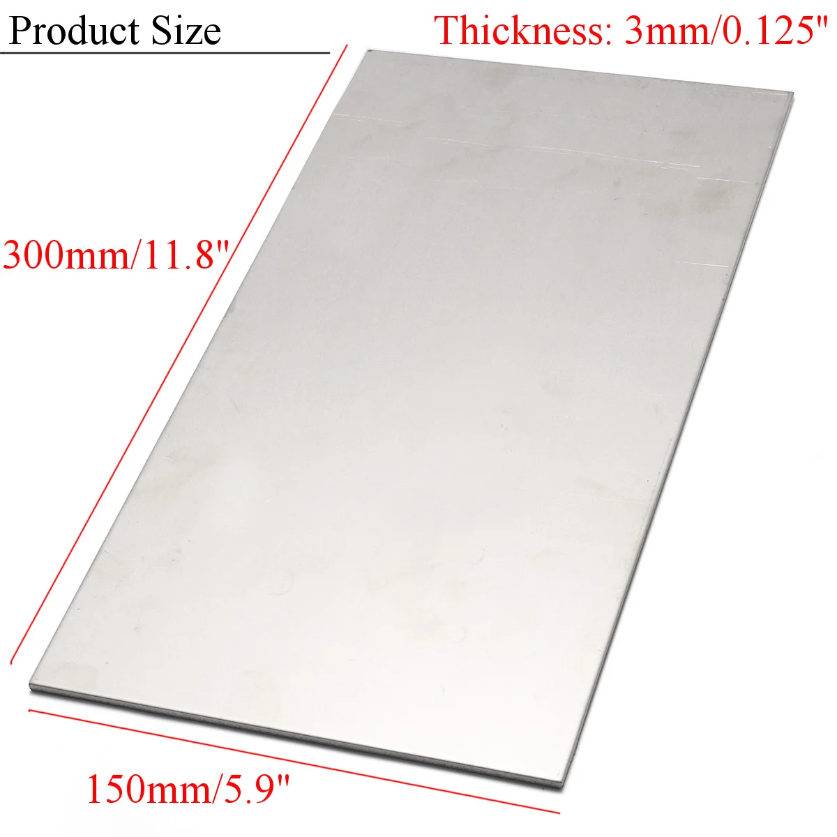 300X150X3mm Thick Titanium 6al-4v Sheet Grade Plate Titanium Metal Sheet Plate Silver Metalwoking Craft Titanium new