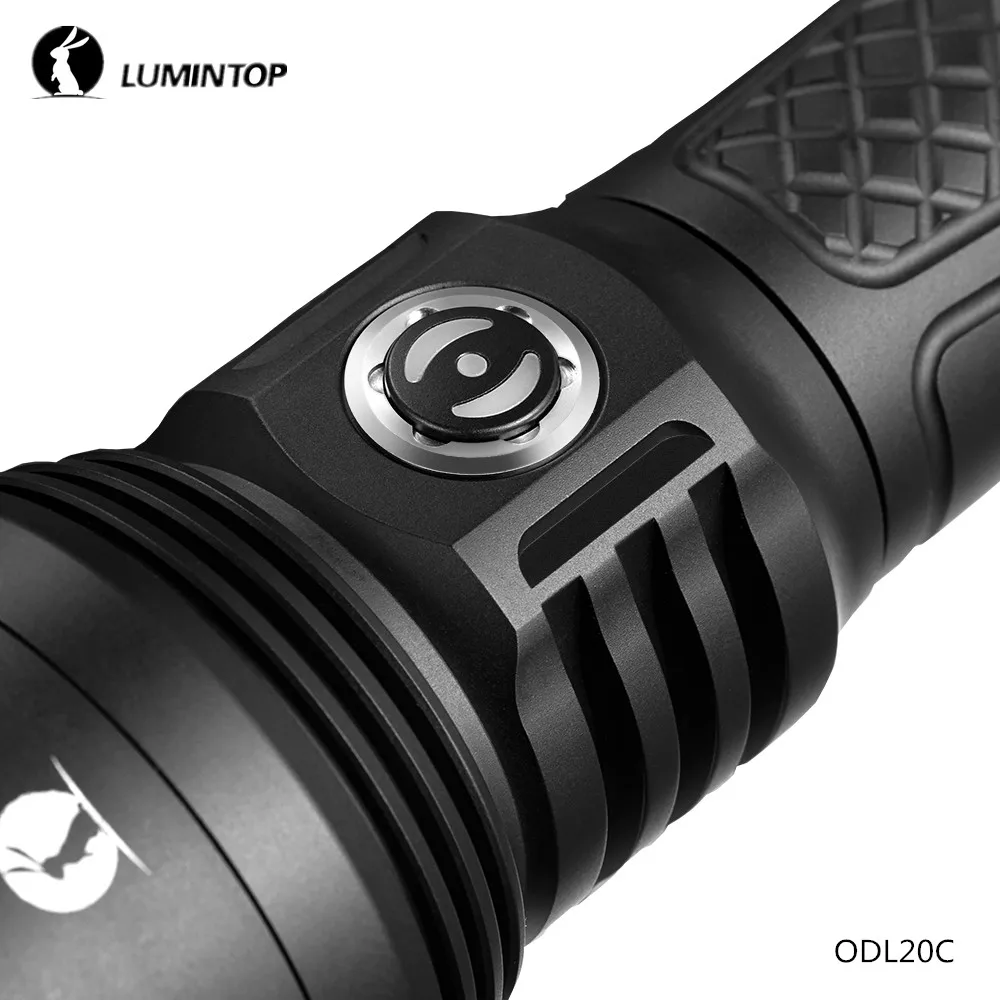 LuminTop ODL20C большой диапазон бросок Тип C USB перезаряжаемые фонарики Cree XHP35 LED 18650 26650