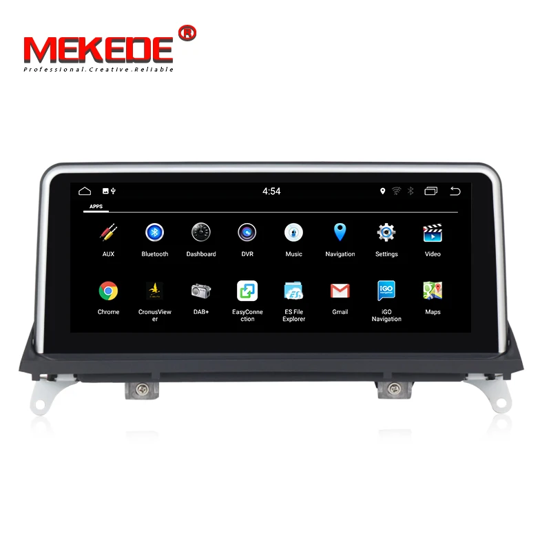 Discount Mekede 6 core Android 8.1 car radio multimedia player for BMW X5 E70 X6 E71 2007-2013 Original CCC or CIC system ID7 ID6 EVO 3