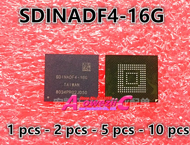 Aoweziic 2018+ 100% new original SDINADF4 16G BGA EMMC Memory chip ...