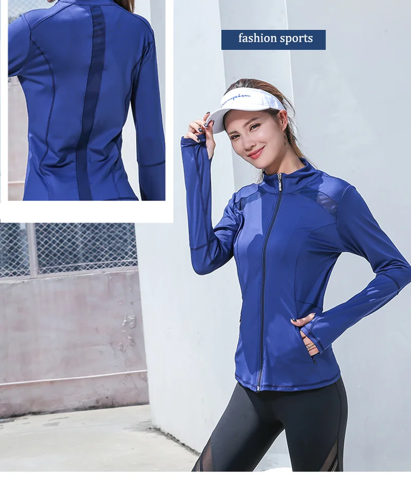 VEQKING новая сетчатая куртка для бега, женская спортивная куртка, Женская куртка для йоги с длинным рукавом, дышащий Топ для йоги, женская спортивная рубашка