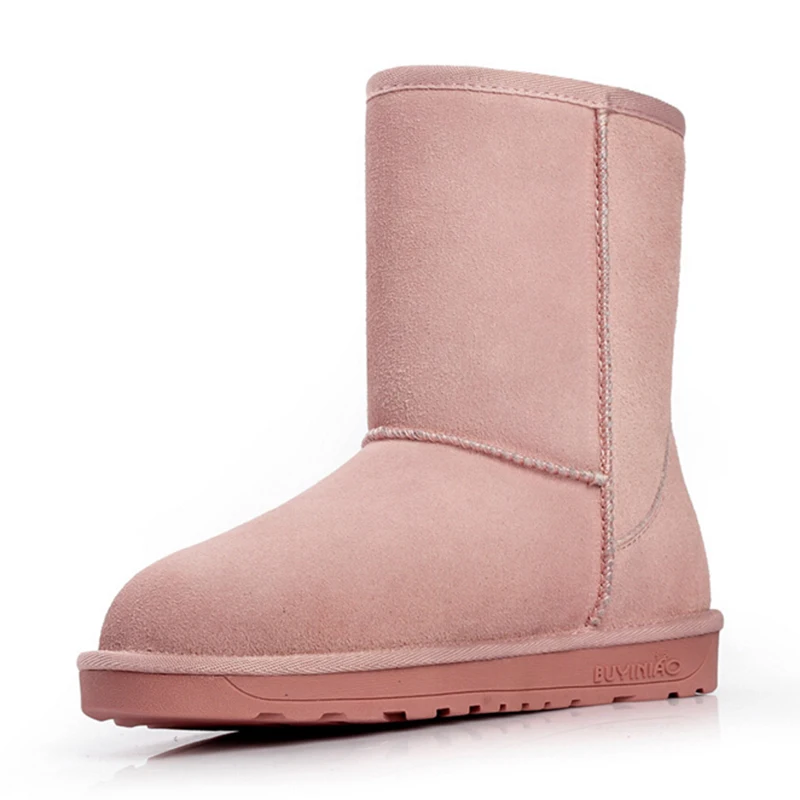 Marca De Genuino Invierno Calidad ¡manera Nieve Z155 4 6 1 Cuero 9 Botas 7 Alta Puro Mujer La 10 Real 11 Mujeres 5 3 8 2 China d7CXCqxwr