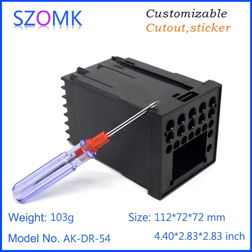 szomk plastic enclosure pluggable connectors cabinet for digital display temperature control instrument housing (8)