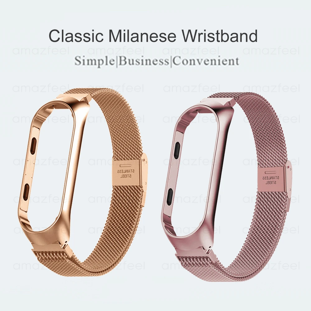 Браслет для Mi Band 4 ремешок MiBand металлический браслет из нержавеющей стали Miband